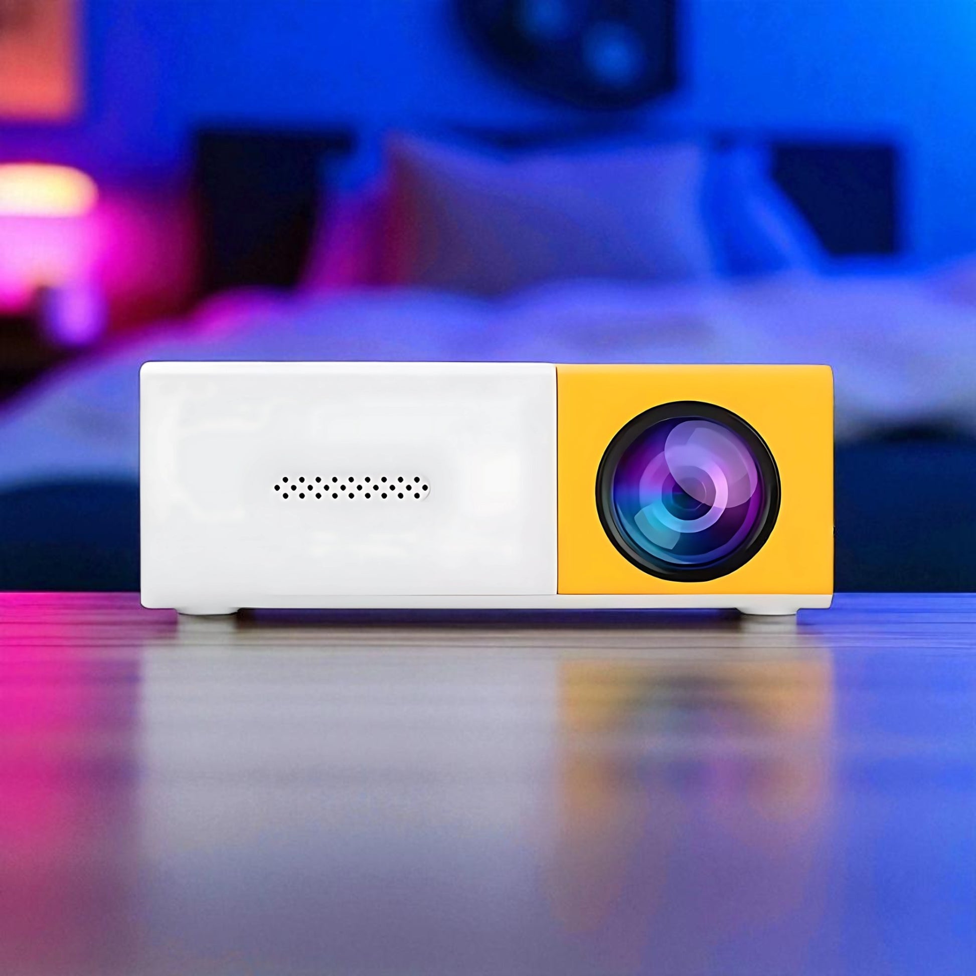 YG300 Mini Projector LED Portable Beamer Compatible with HDMI USB Support 1080P Video Projetor Kids Gift
